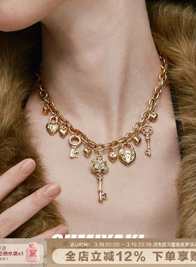 SUMIYAKI爱锁芯金色钥匙吊坠项链