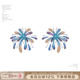 SUMIYAKI 纯手工烟花耳钉小众耳饰耳夹无耳洞女礼物 烟火星辰耳环