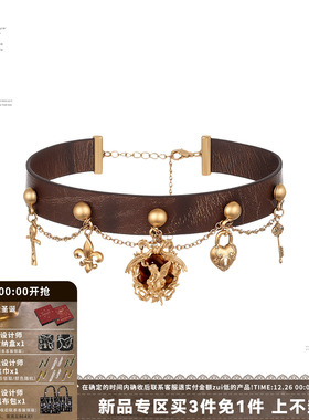 SUMIYAKI琥珀天使系列皮革项链