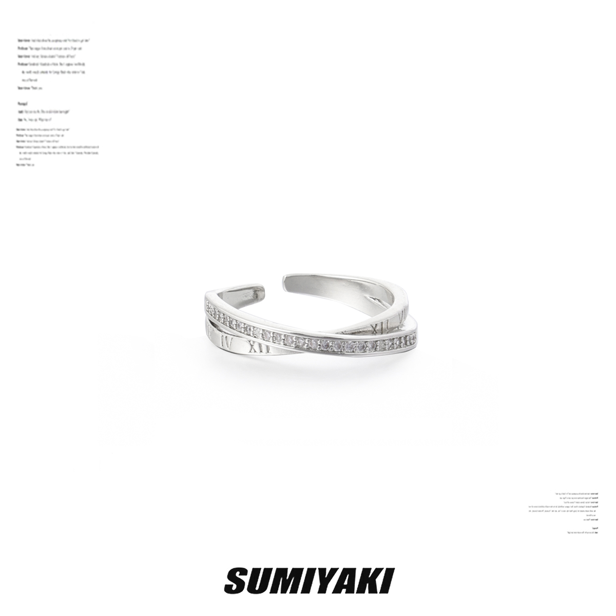 SUMIYAKI时尚素圈银色