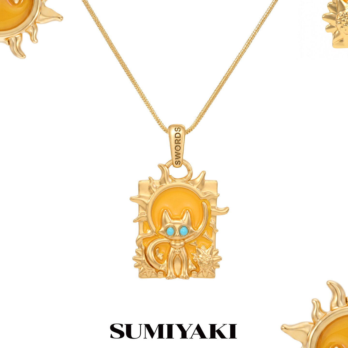 SUMIYAKI塔罗牌猫咪系列复古轻奢长款项链女配饰新款吊坠高级感