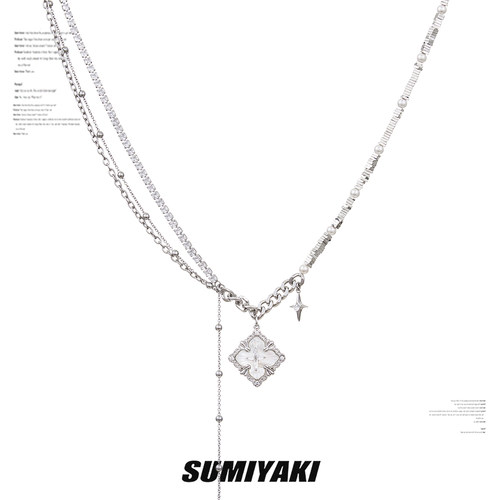 SUMIYAKI四叶草贝母项链