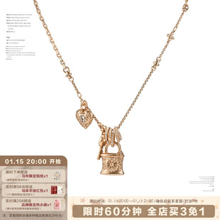 SUMIYAKI 原创美式复古雏菊项链爱心锁毛衣链