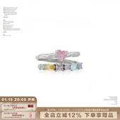 SUMIYAKI S925纯银双层甜酷辣妹软糖戒指 巨好看保色性抗过敏对戒