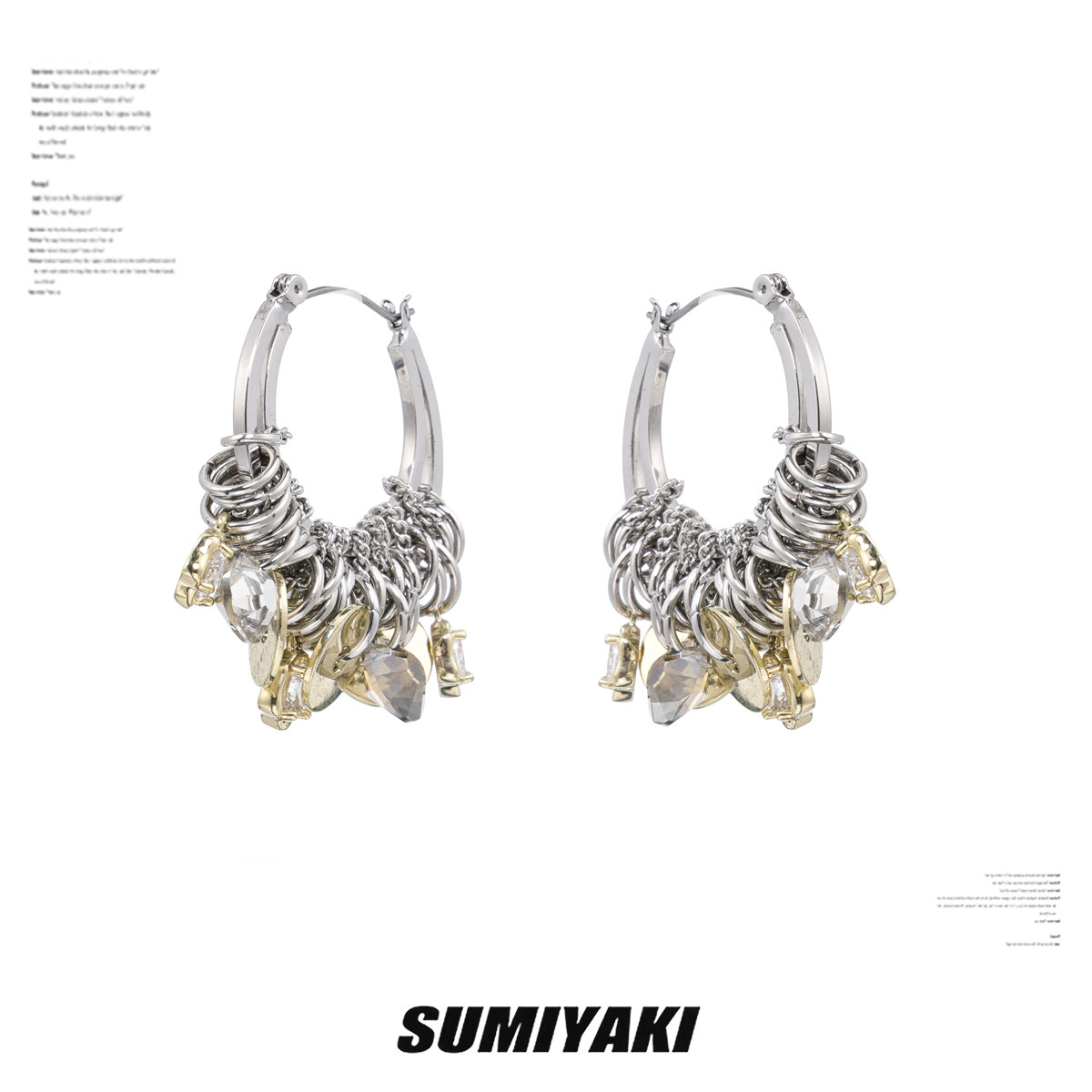 SUMIYAKI麻花線圈藝術感耳環