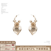 SUMIYAKI 雏菊系列菊花爱心耳环轻奢耳饰女