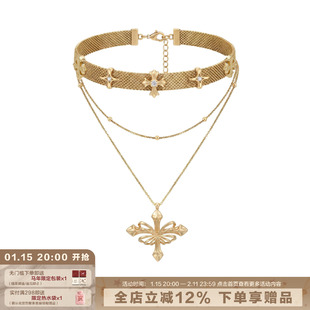 SUMIYAKI 蝶骨·共生系列双层叠戴项链轻奢高级锁骨链choker女