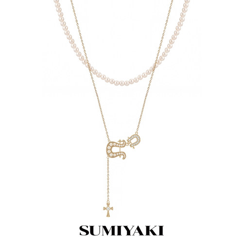 SUMIYAKI马蹄系列双层珍珠项链