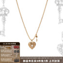 SUMIYAKI 复古爱锁芯系列做旧浮雕爱心项链简约毛衣链女