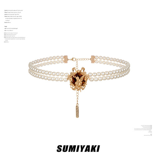 SUMIYAKI琥珀天使系列珍珠项链
