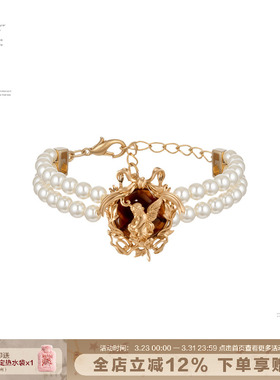 SUMIYAKI琥珀天使双层珍珠手链