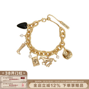 SUMIYAKI 马年系列 新年复古小马手链复古牛仔帽骑士靴手饰