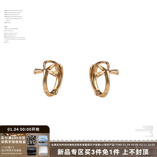 SUMIYAKI 安卡系列十字架耳扣中性简约耳环