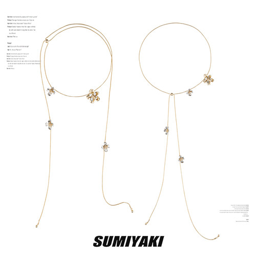 SUMIYAKI丝巾项链抽拉项链可调节