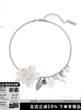 春夏新款樱花流苏项圈