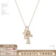 SUMIYAKI 满钻安卡十字架吊坠项链轻奢风高级毛衣链女
