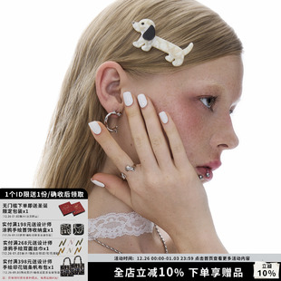 腊肠狗可爱醋酸发夹刘海夹礼物情侣送人 Love SUMIYAKI Puppy