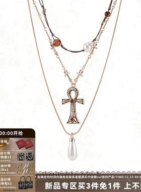 SUMIYAKI生命之匙安卡十字架项链