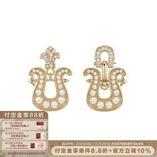 SUMIYAKI 马蹄扣好运连连马年耳环招财纳福耳饰2026新款新年礼物