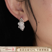 戴上秒变清冷千金 冰晶透明水晶流苏耳环高级感水滴耳饰 SUMIYAKI