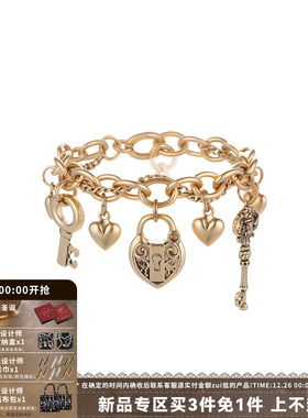 SUMIYAKI爱锁芯复古浮雕钥匙手链