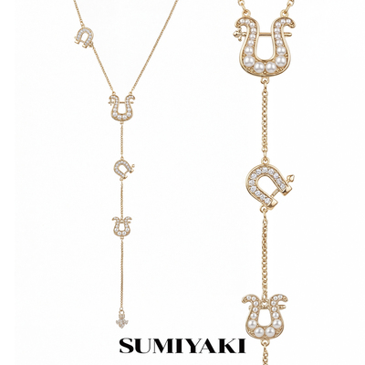 SUMIYAKI马蹄系列镶钻Y型链