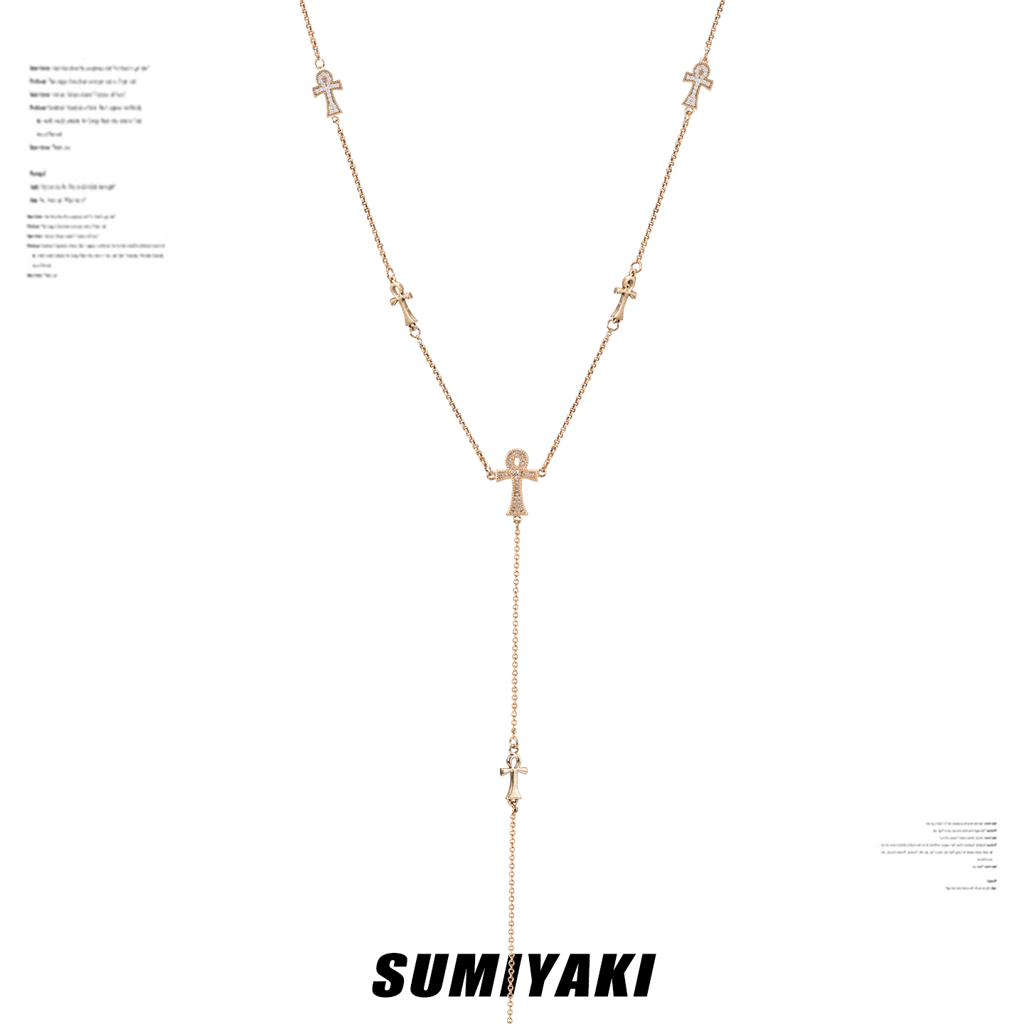 SUMIYAKI安可系列满钻锆石项链