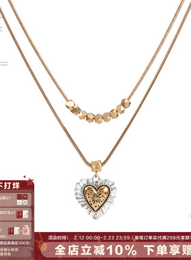 SUMIYAKI 烟花爱心系列烟花项链简约锁骨链女