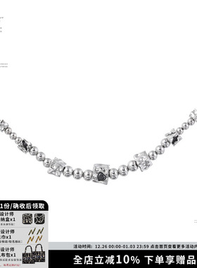 SUMIYAKI金属小球方块项链