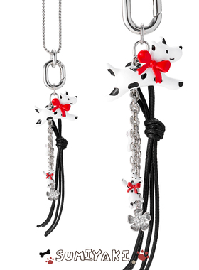 奔赴小狗斑点狗多戴法长款项链