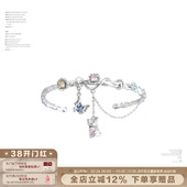 甜酷彩色锆石手镯高级手链配饰手环2024新款 SUMIYAKI 原创夏季