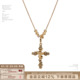 SUMIYAKI 男女同款 小众复古十字架项链哥特天使长款 毛衣链