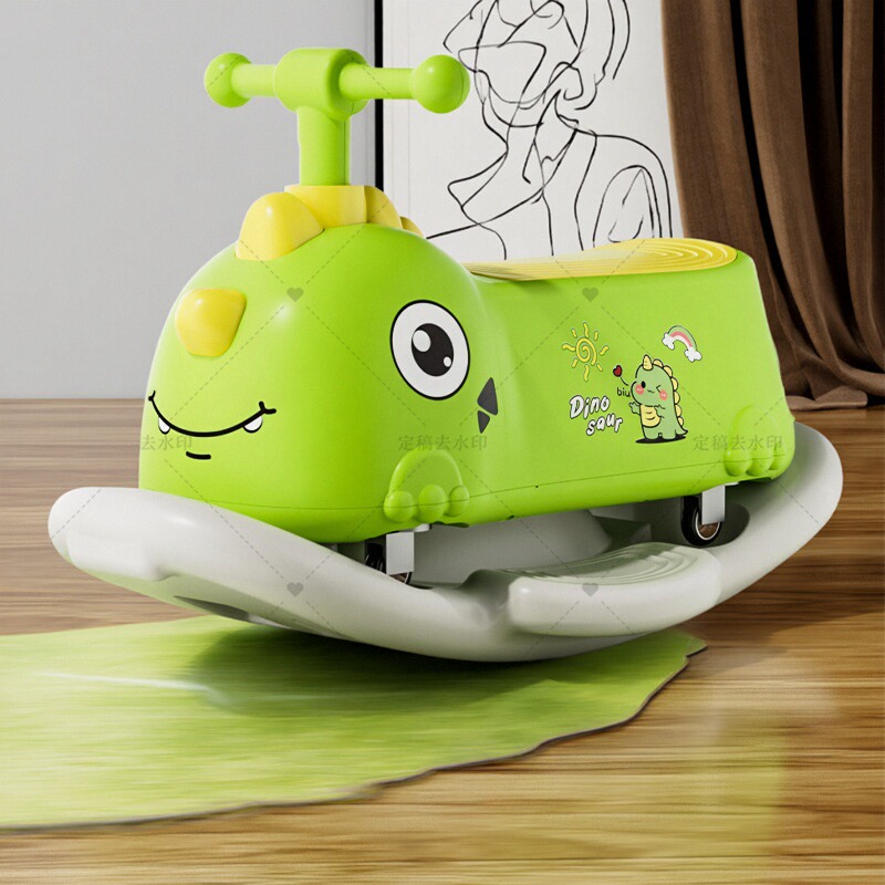 儿童花生车多功能滑行车防侧翻宝宝学步溜溜扭扭车储物四轮可坐人