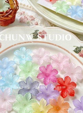 磨砂质感立体春日小花樱花