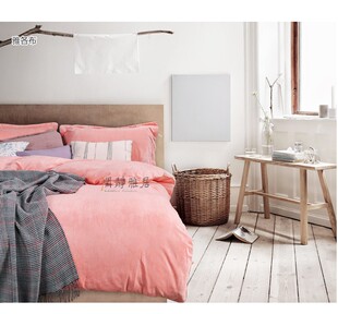 清仓甩卖秋冬北欧全棉拉舍尔四件套保暖加绒精梳棉床品磨毛套件