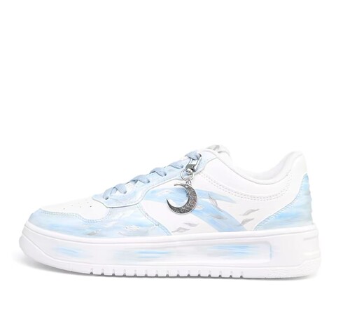 【定制球鞋】Anta安踏云履轻蓝舒适休闲百搭防滑减震板鞋男款蓝白