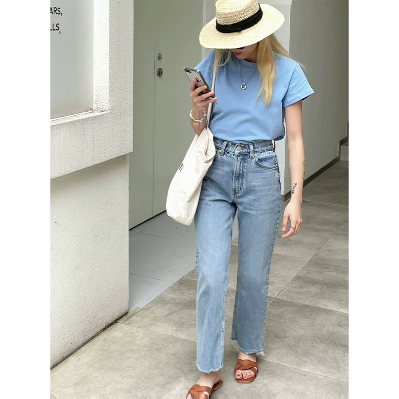 直筒裤九分裤常规厚度土耳其面料