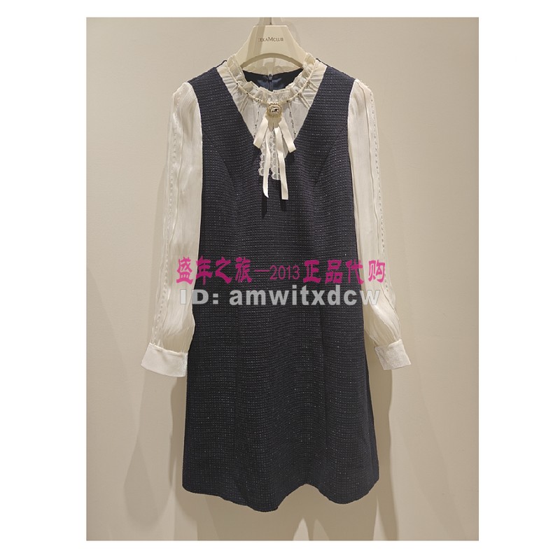 Koradior珂莱蒂尔专柜正品连衣裙春秋新款中长裙KF09523D1原4287