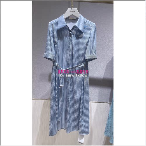 Koradior elsewhere珂思正品夏新款桑蚕丝连衣裙EF03372N1原4399