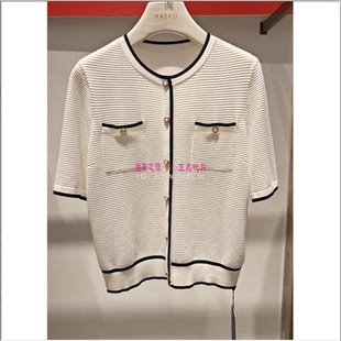 NAERSI娜尔思上衣NZ03463V1正品夏新款小衫套头衫NZ03577Q7原2790