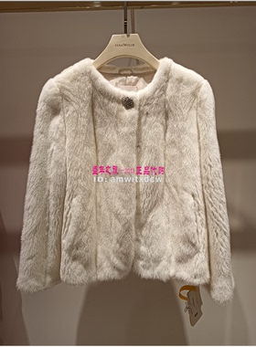 Koradior珂莱蒂尔正品冬季水貂毛裘皮外套ES01138M4皮草ES01137V0