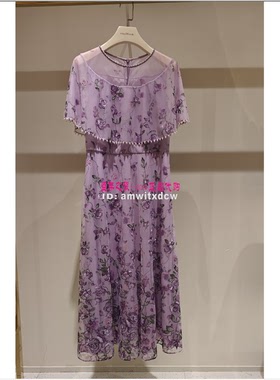 Koradior珂莱蒂尔专柜正品连衣裙夏季新款中长裙KF11326R1原8880