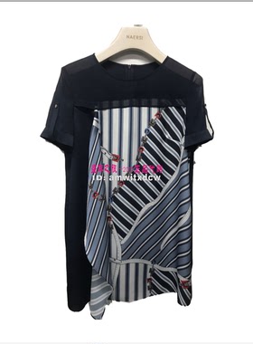 NAERSI娜尔思专柜正品夏新款套头衫气质显瘦上衣ND02694Q7原1990