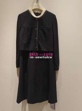 NAERSI娜尔思连衣裙专柜正品春秋新款简约中裙NF08260W0原5590