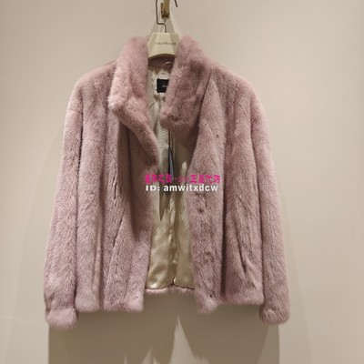 Koradior珂莱蒂尔皮草KS03136A4正品冬新款水貂毛裘皮外套原22800