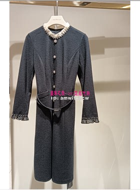 Koradior珂莱蒂尔连衣裙专柜正品秋冬新款中长裙KF09885W0原5287