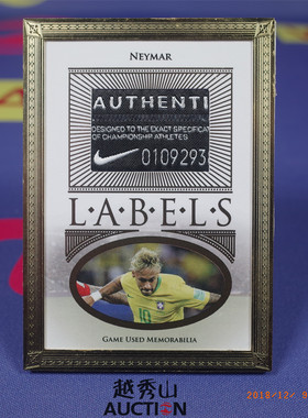 【越秀山卡价书】内马尔1/1万奥夫万LABELS球鞋标签金属框箱Hit