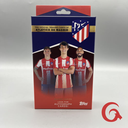 售罄 2021-22 Topps Atletico de Madrid Team马竞队盒足球盒卡