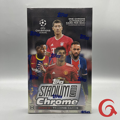 2020-21 Topps 欧冠 stadium Chrome 竞技场 足球盒卡