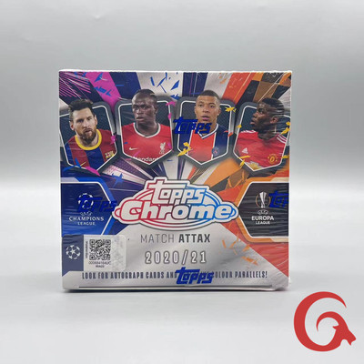 2020-21 Topps 欧冠 欧联 Chrome Match Attax 游戏版 足球盒卡